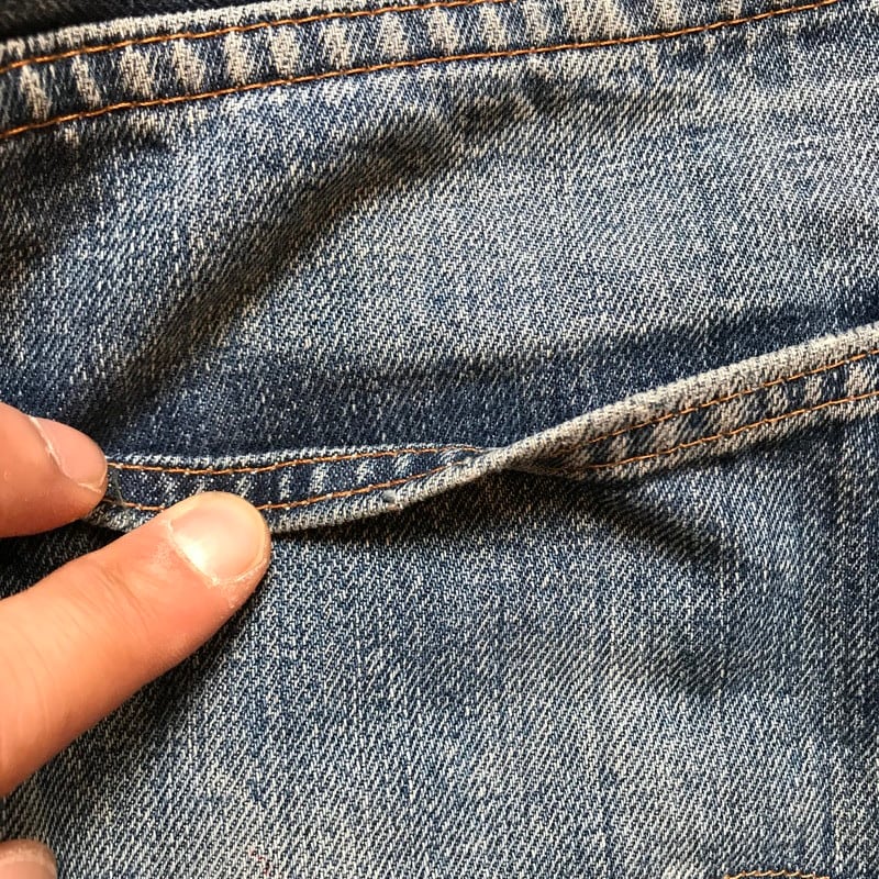 60's LEVI'S リーバイス 505 デニム Big E 刻印8 42TALON 不均等V