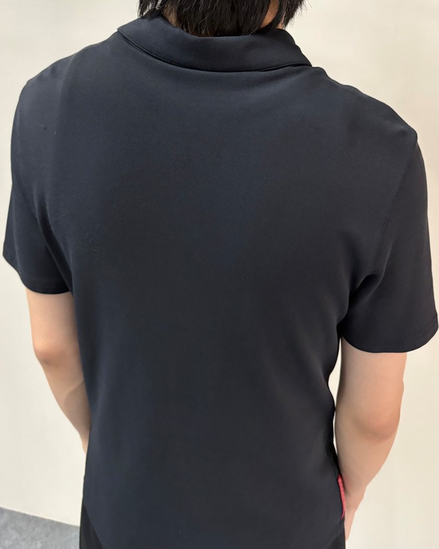 【PRADA】zip up polo shirt