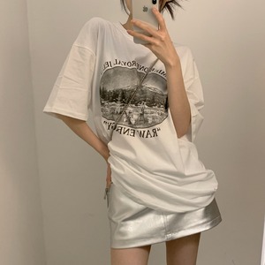 [PEACHVIN] Royal Printed T-Shirt (2color) 正規品 韓国ブランド 韓国通販 韓国代行 韓国ファッション Tシャツ