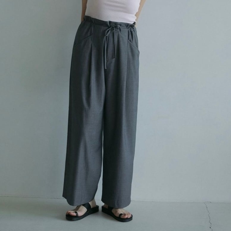 anuke 】Drawstring Waterrepellent Pants | valance 福井｜レディース