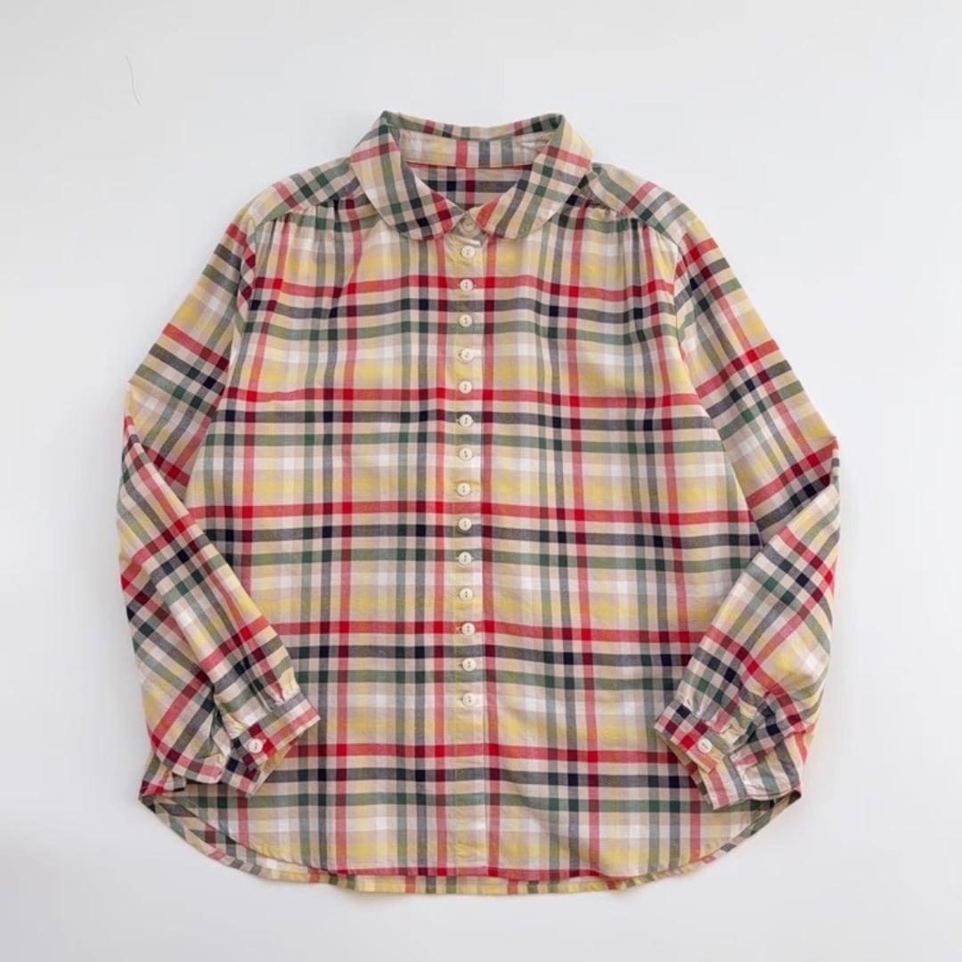 カラフルチェックシャツ F3958