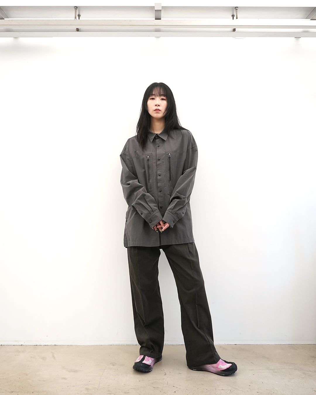 パンツ kujaku 20ss mube pants kujaku] (クジャク) P-596 crease stitch pants | Clique Tokyo