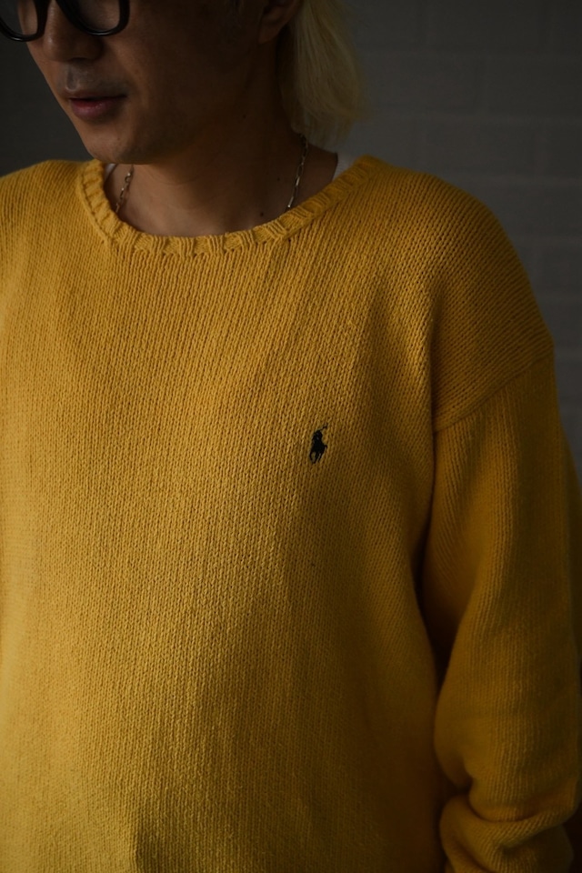 OK/90's "polo by Ralph Lauren" cotton knit