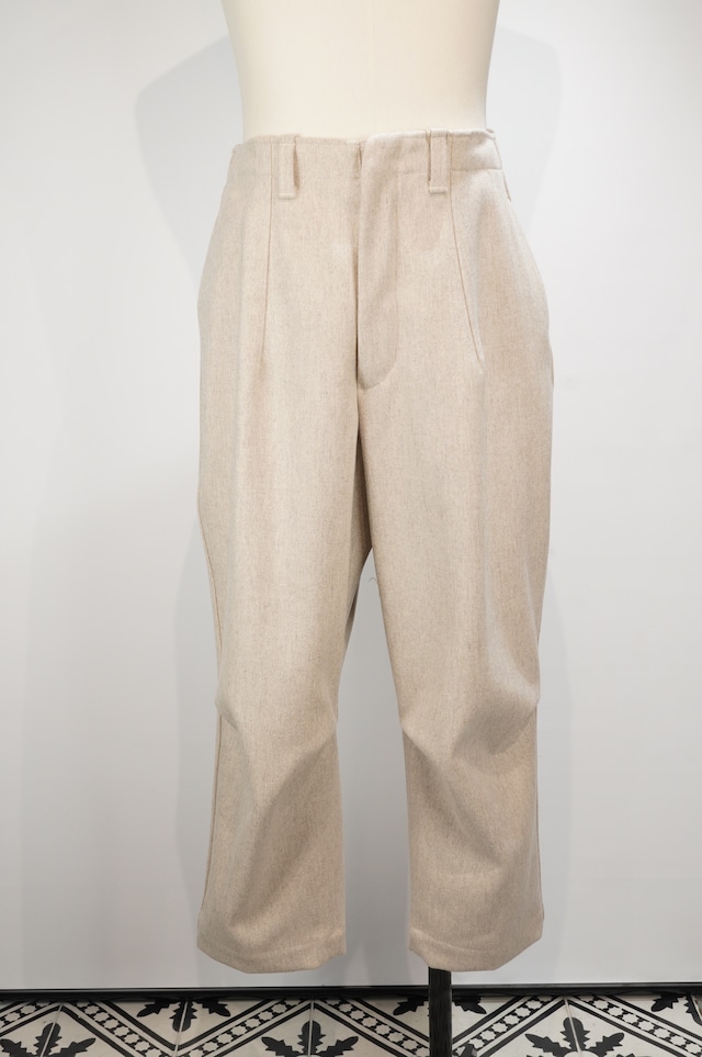 HAVERSACK/Vintage Melton High Waist Wide Tuck Pants