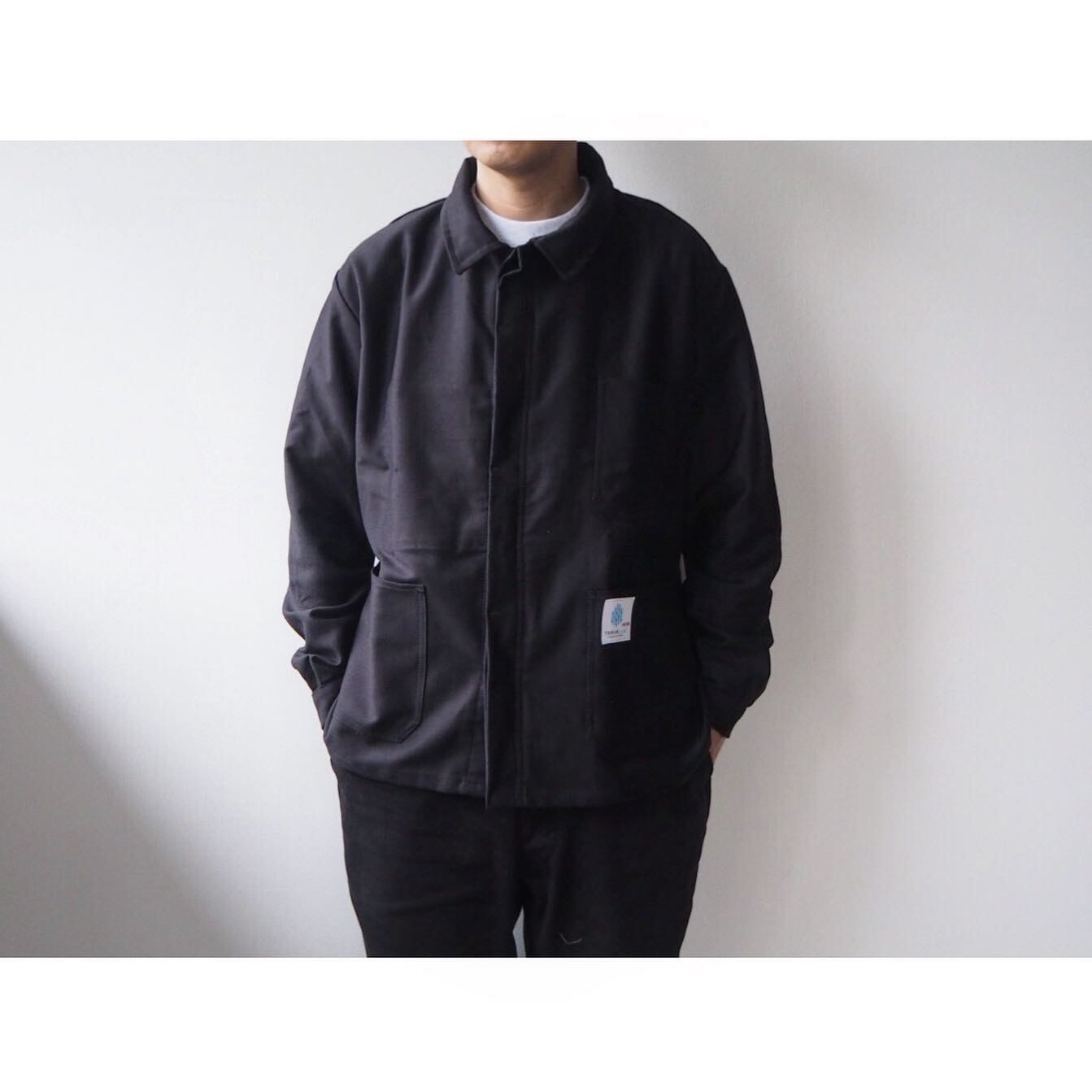 貴重 french black molskin jacket