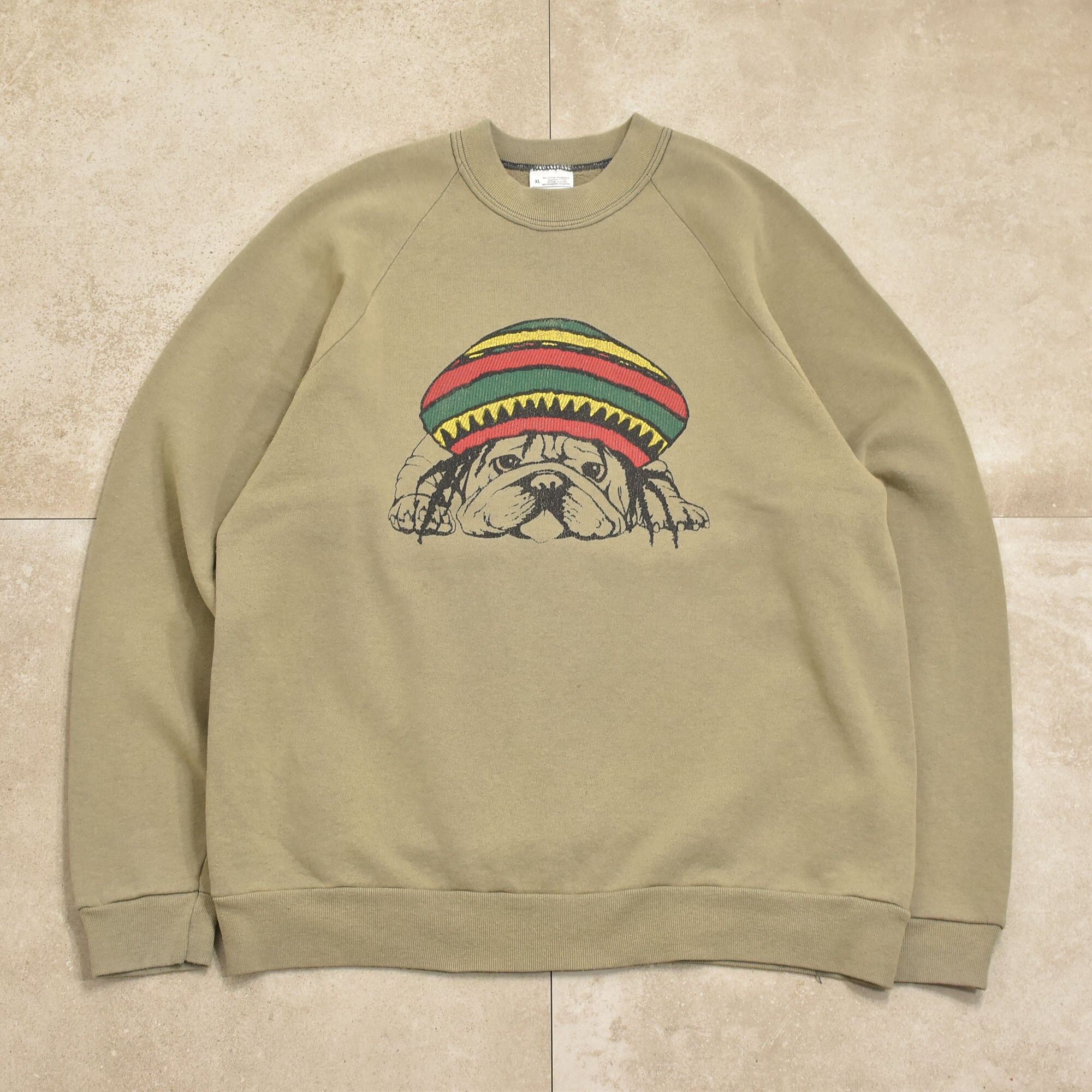 90s SCREEN STARS rasta pug dog sweatshirt | 古着屋 grin days 90s SCREEN STARS rasta pug dog sweatshirt | 古着屋 grin days