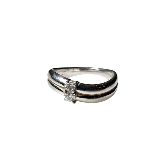 vintage silver wave ring