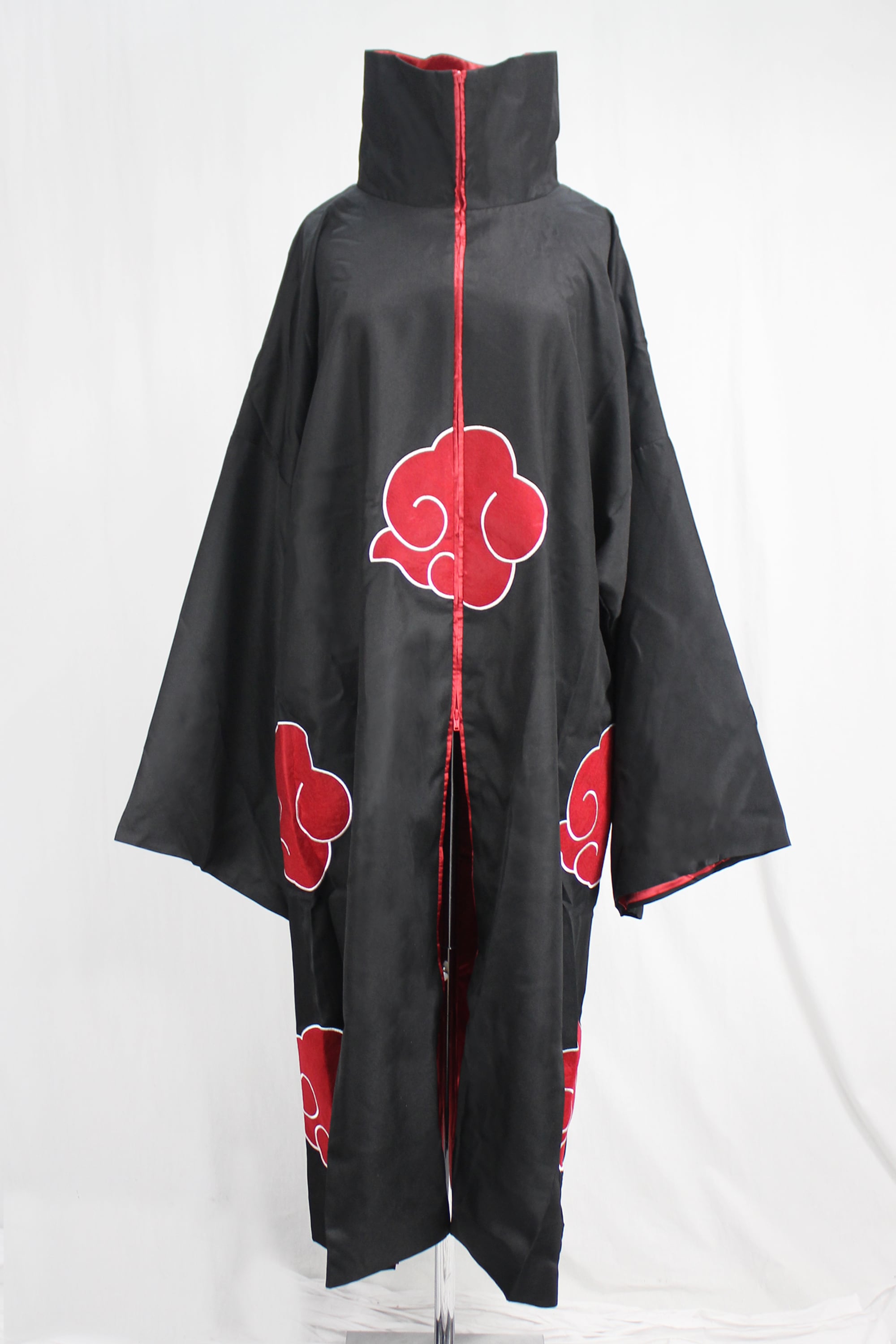 コスプレ衣装 NARUTO 風 暁 マント パーフェクトデザイン 着丈ロング