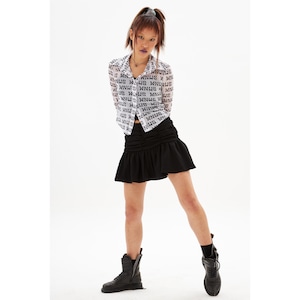 [WHYNOTUS] sherried mini skirt - black 正規品 韓国ブランド 韓国代行 韓国ファッション 韓国通販 スカート