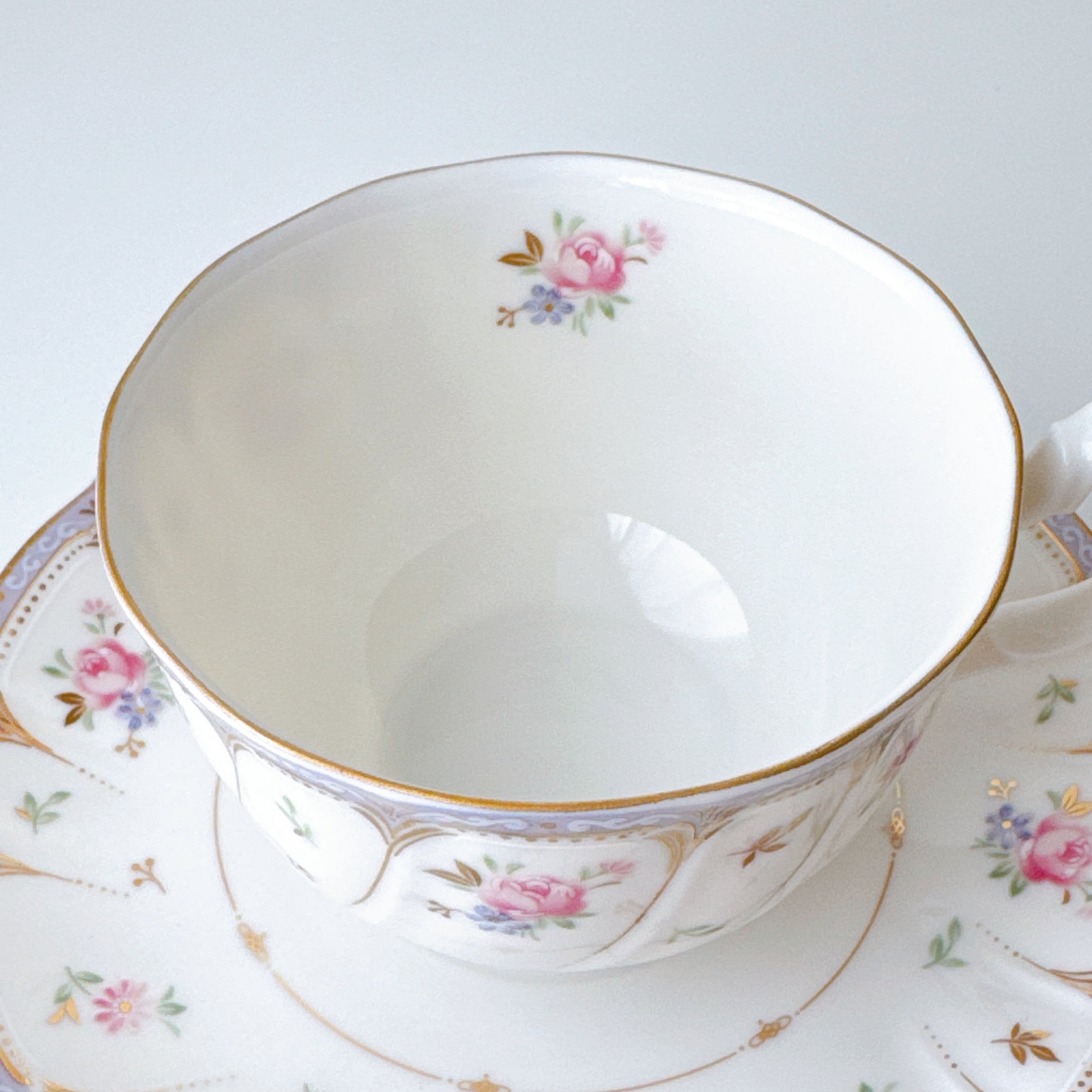 vintage】Noritake ノリタケ ロマンティックカラーのフローラルティー