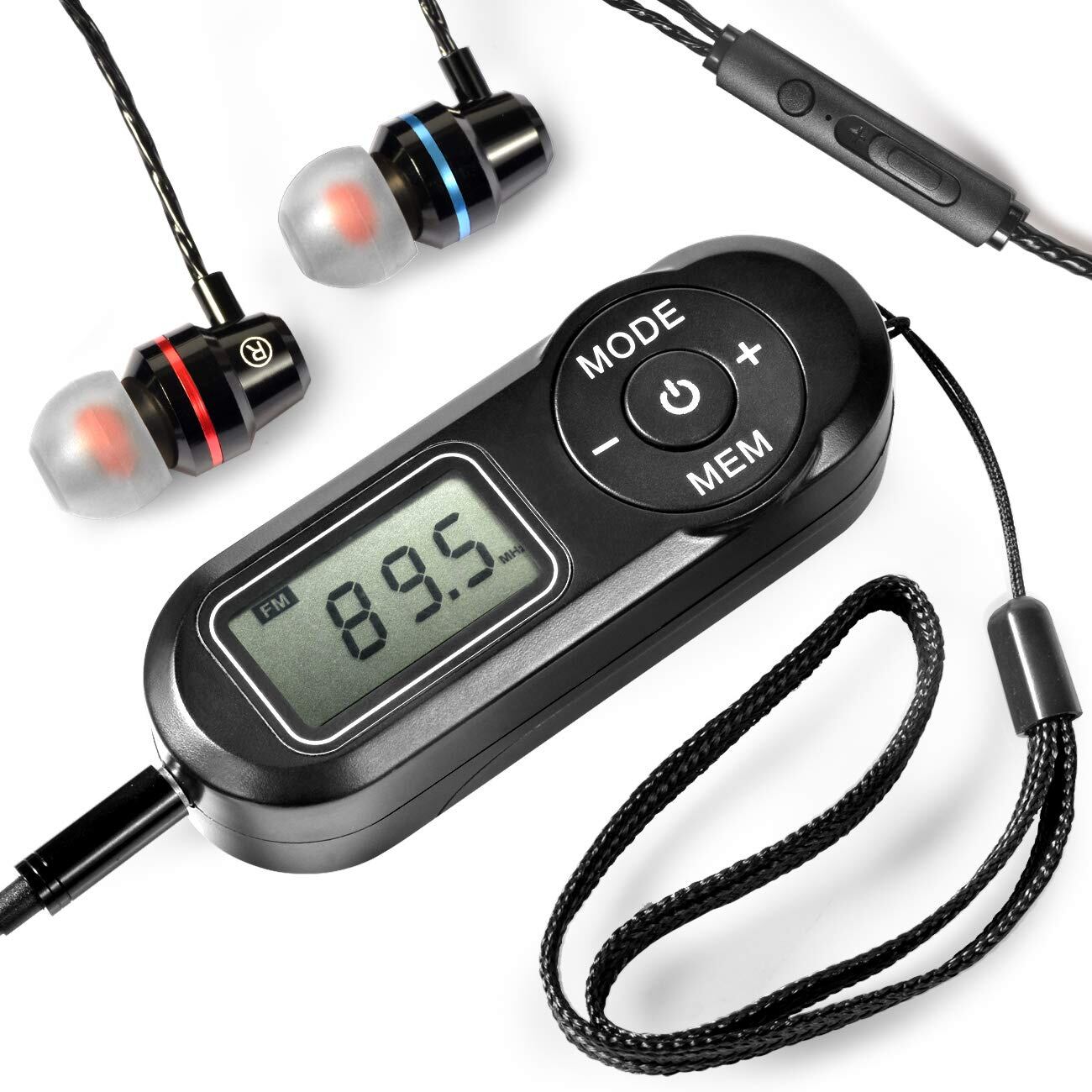 【特価処分】ZHIWHIS 携帯ポケットラジオ FM/ワイドfm対応 電池式 小型 防災/避難時用 DSPデジタル高感度会議受信機 プリセット選局機能 電源オフメモリ機能 ストラップ付き ステレオイヤホン付き