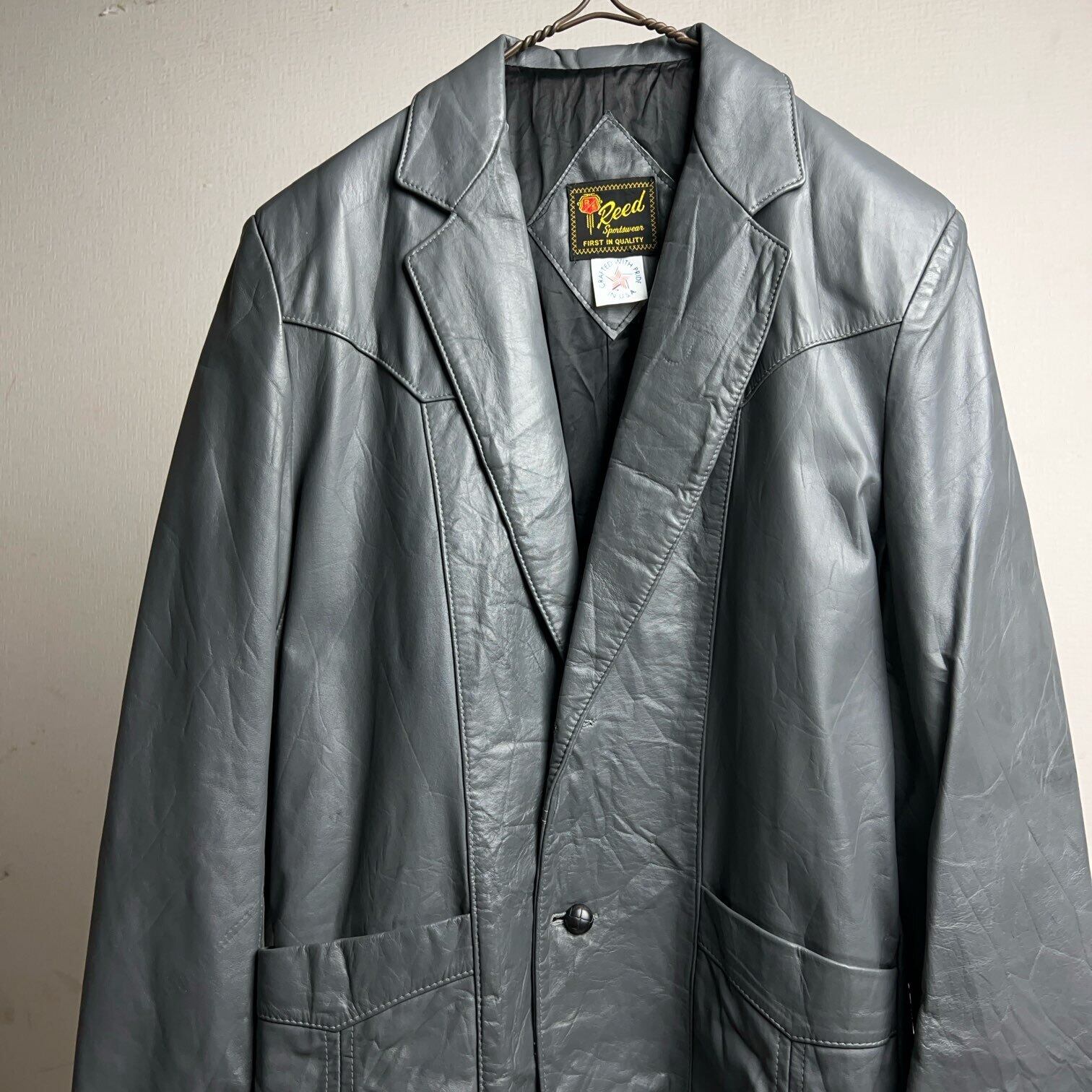 80's~90's Reed Sportswear Western Leather Jacket 80年代 90年代