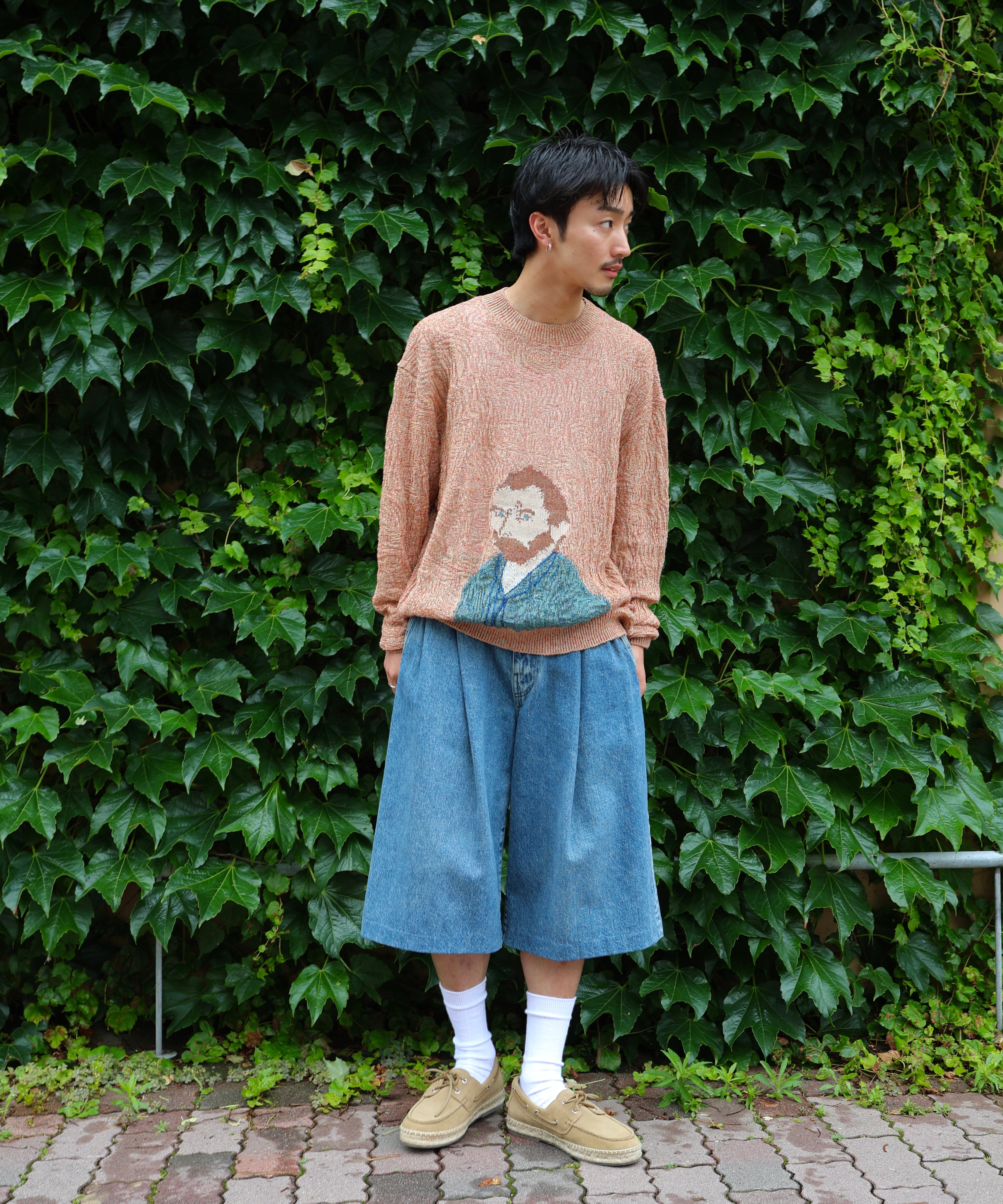 Kota Gushiken / KGSS26-K06 WAVY LINEN VAN GOGH (ORANGE