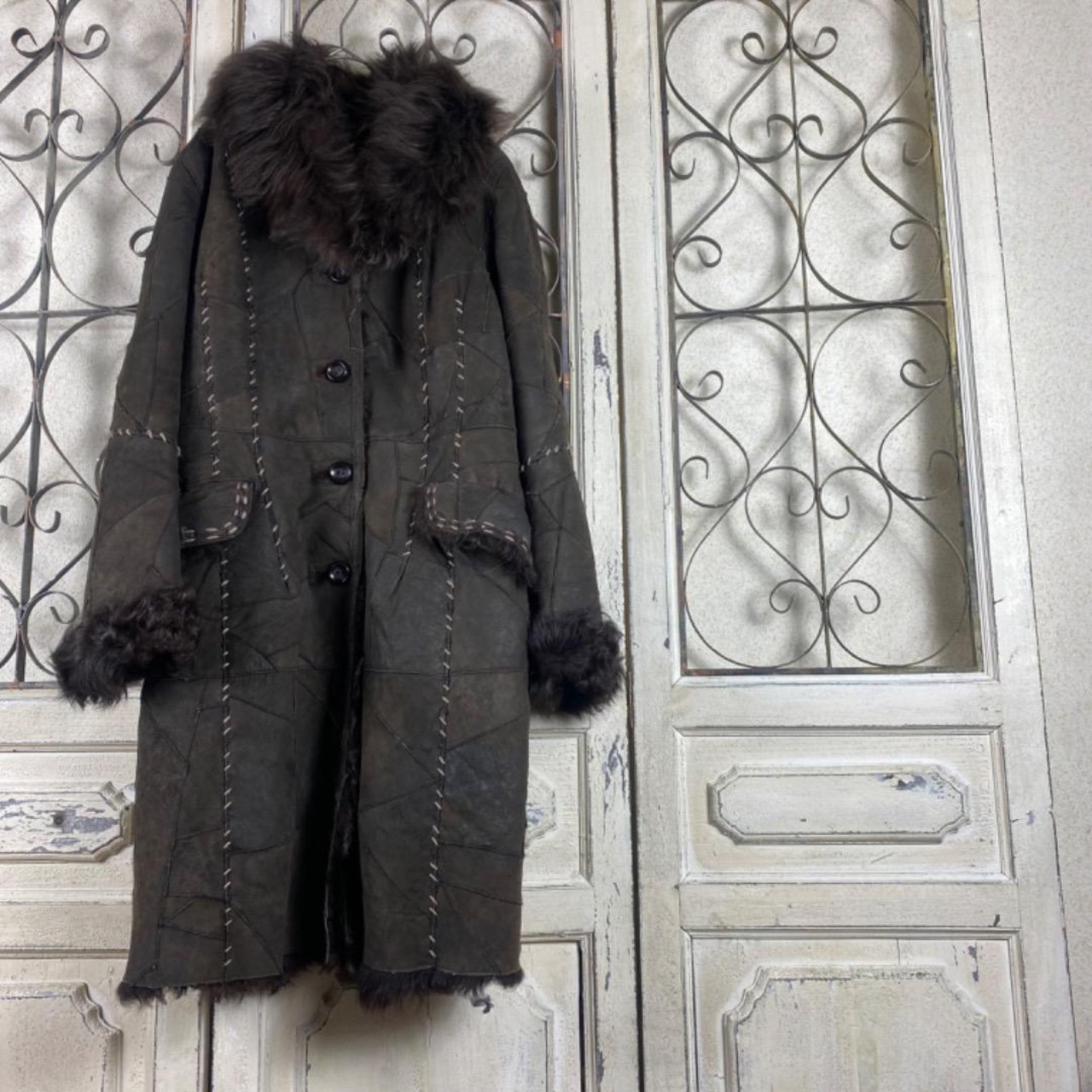 y2kボアムートンフードフェアリーグランジ平成ギャルパンクロック古着  