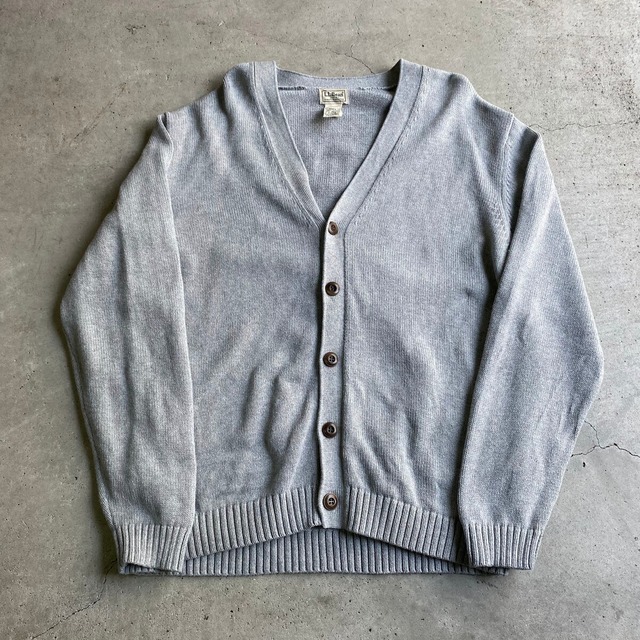 90年代 L.L.Bean エルエルビーン コットン ニットカーディガン メンズL 
