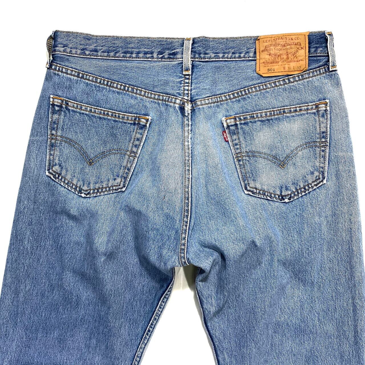 Levi's リーバイス 501 ストレート デニムパンツ ジーンズ 薄色 メンズ
