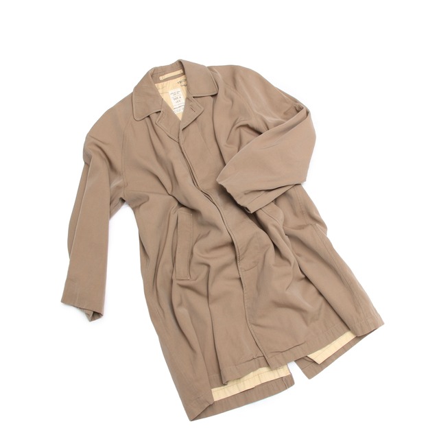 UKMilitary 90sVintage WoolGabardineLongRainCoat