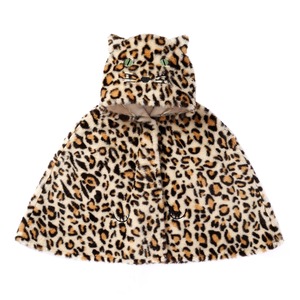 DRC04L-Leopard Dress Up Fluffy Cape 3-10 Years-LEOPARD