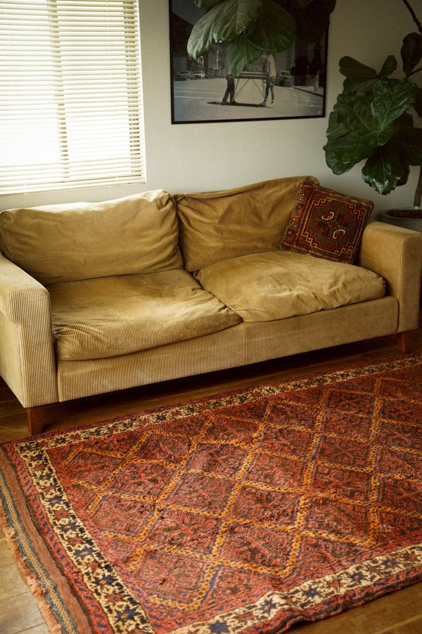 1332-Vintage Afghan Taimani rug