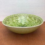 児島和孝／緑釉印文叩き鉢（大）