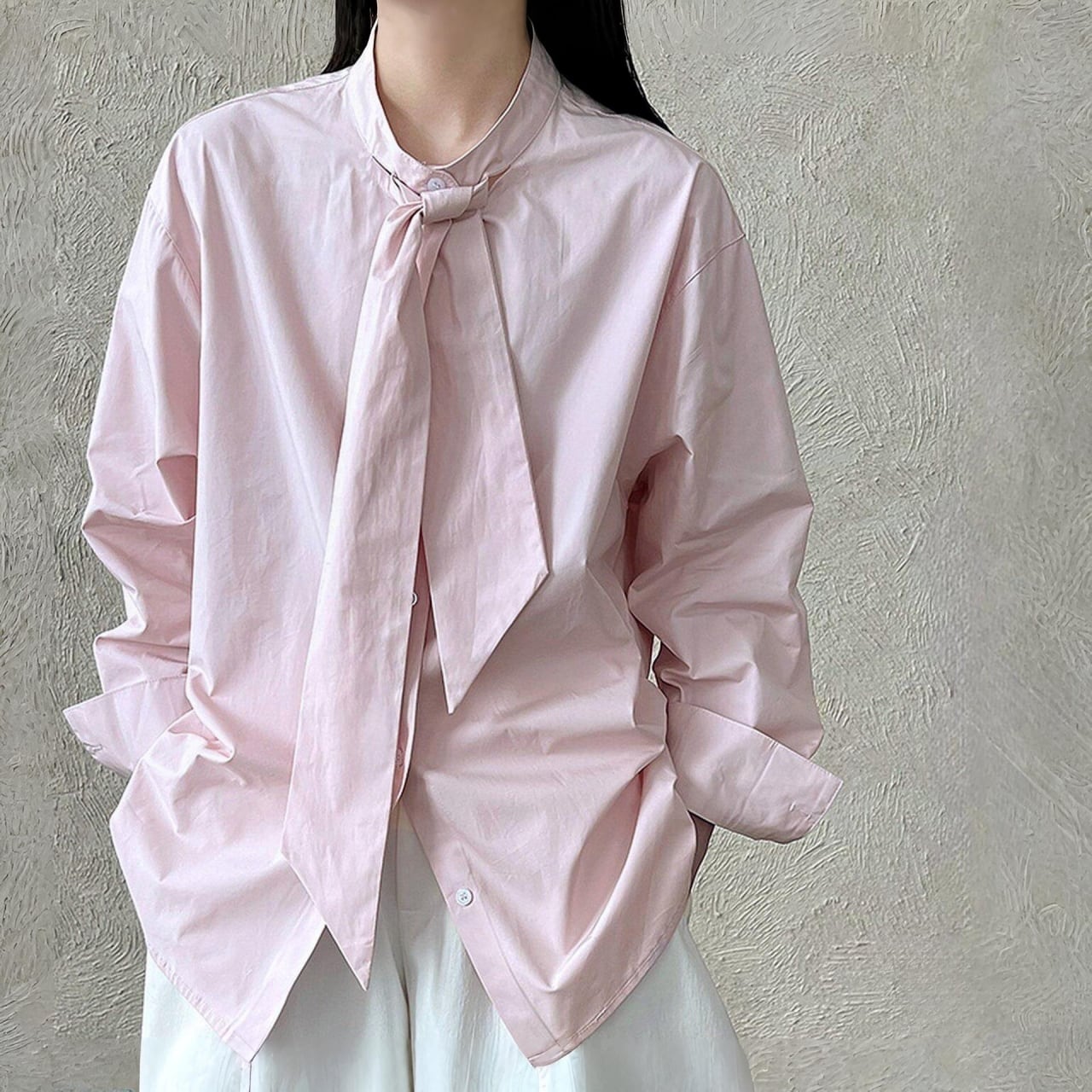 ボウタイバンドカラーシャツ A02072