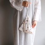 R&D.M.Co-/OLDMAN'S TAILOR オールドマンズテーラー　COAT OF ARMS DRAWSTRING BAG S / コートオブアームス ドローストリングバック小　#7386 White