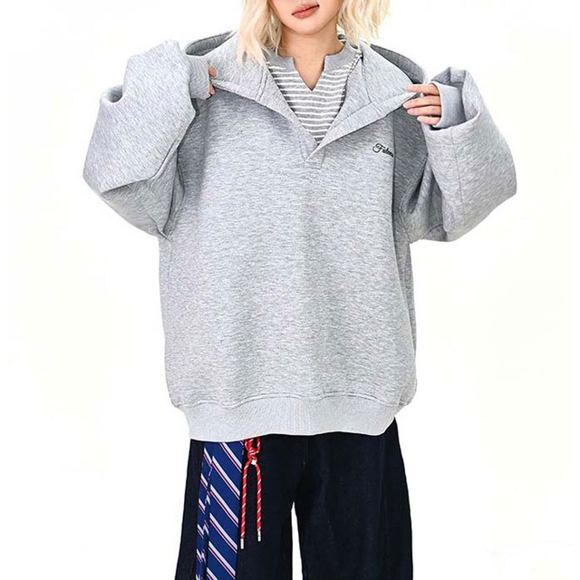 スキッパーフードミニロゴフーディ 2col   R01483