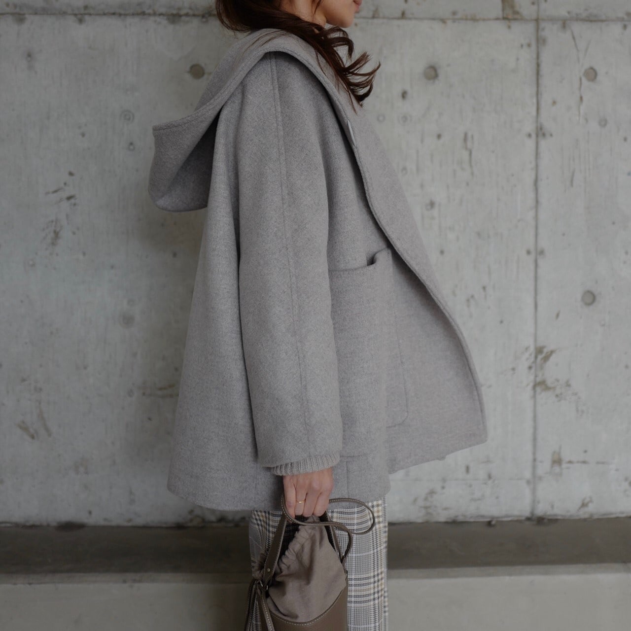 Short Opera Coat LightGrey | gypsohila