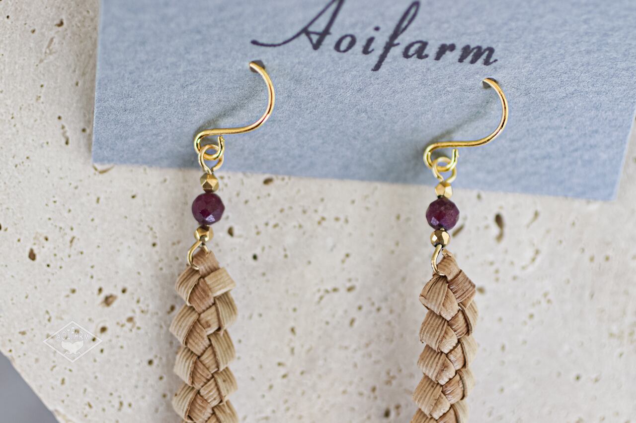 ルビー×アダンブランチ(ADAN BRANCH)ピアス