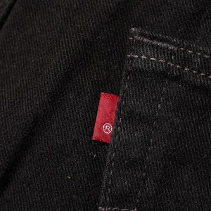 Mint 36×30 Levi’s 505 USA 01年 サルファーブラックデニムパンツ リーバイス