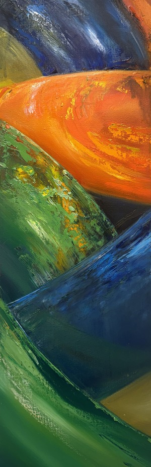WAKANA “Adjacent Balloon - Blue & Yellow Green”