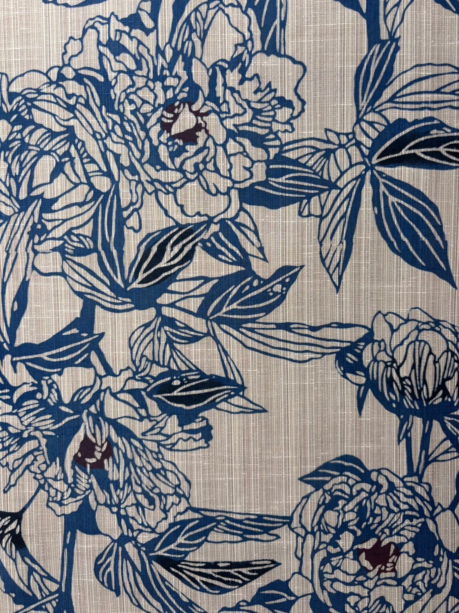 竺仙 反物 奥州小紋 立てば芍薬 | oriya