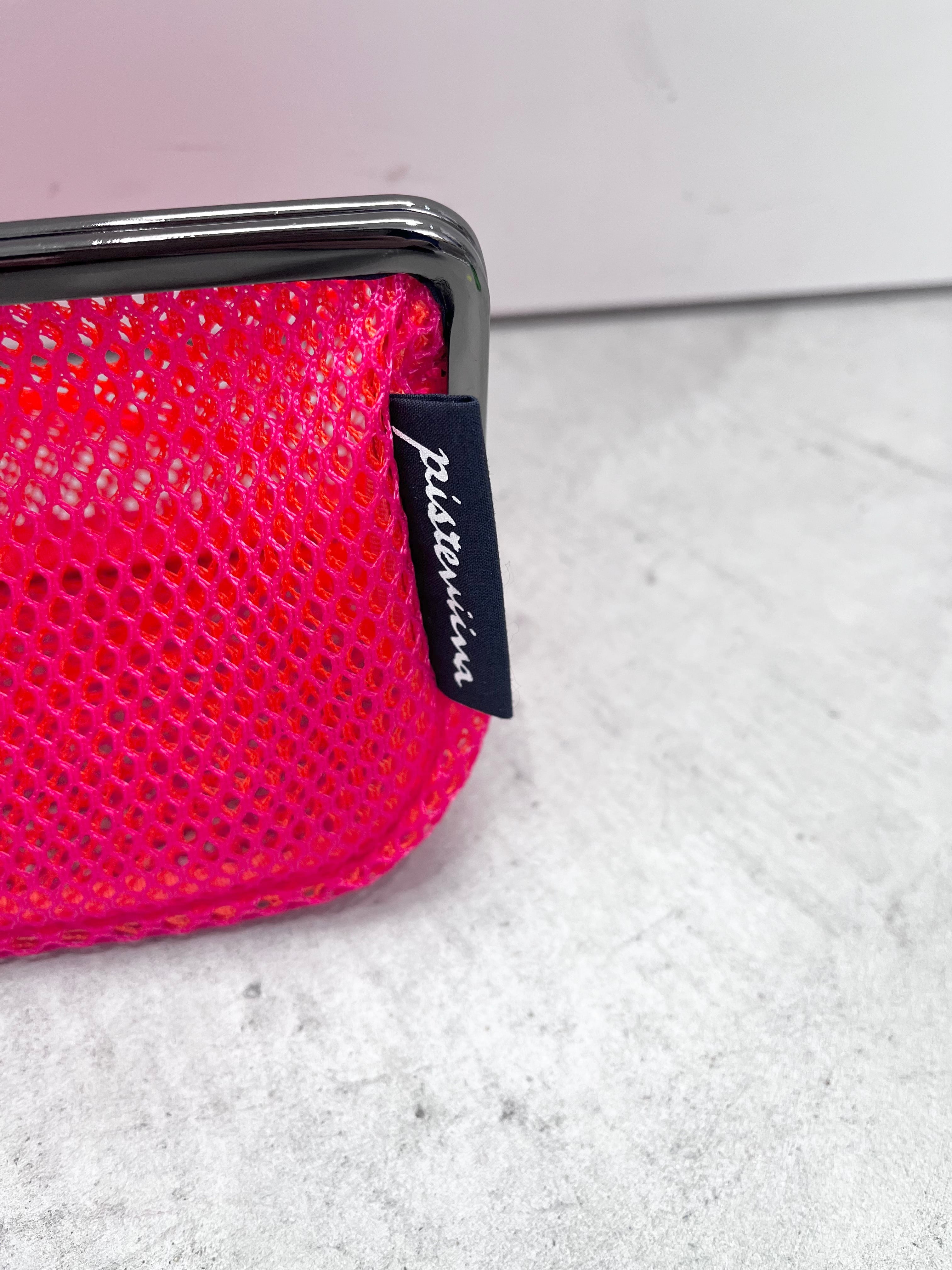 pisteviiva / MESH gamaguchi 【pink ×neon orange】