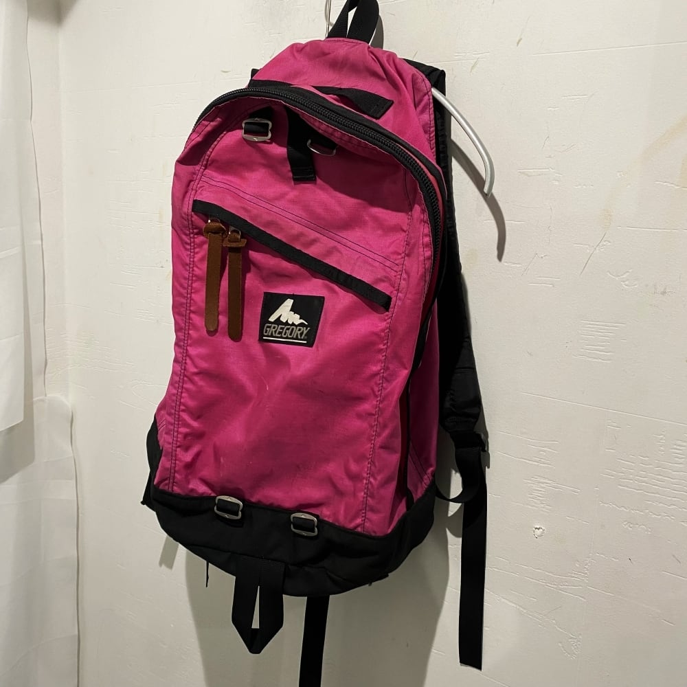 GREGORY グレゴリー 90s 旧ロゴ USA製 デイパック ピンク【中目黒R03  