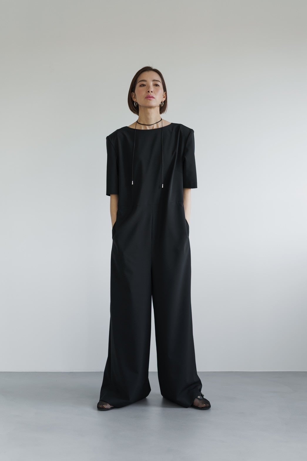 roughlowオールインワン half sleeve all-in-one(black) 8月上旬頃から発送 | roughlow