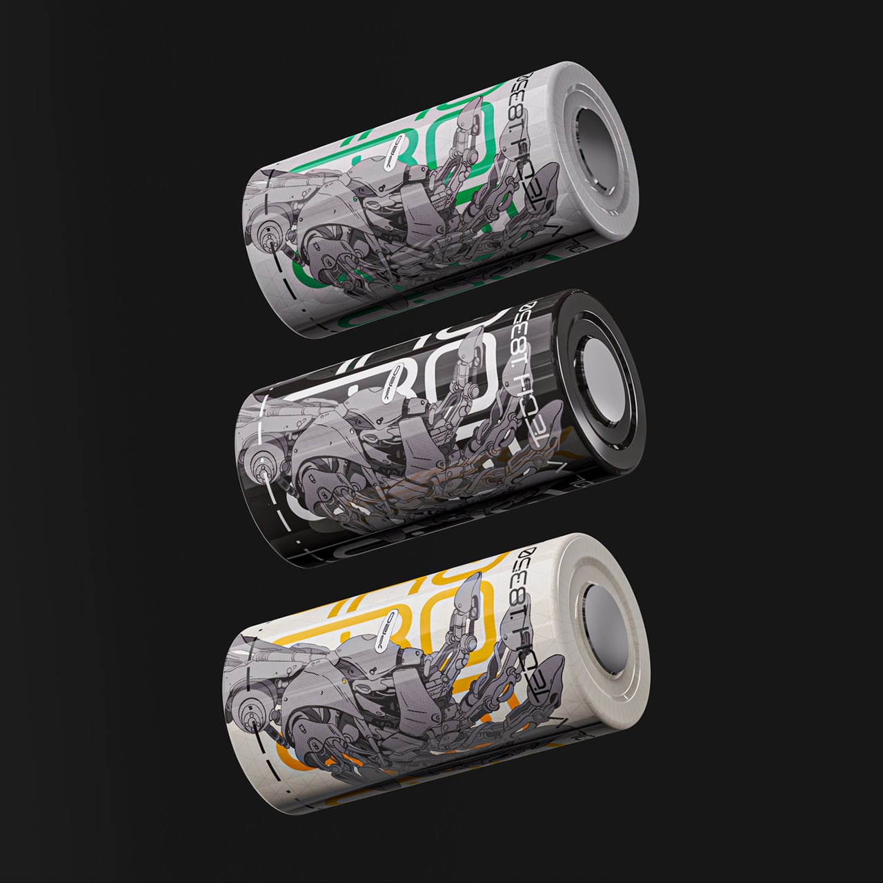 半額SALE価格・エバさま専用です PROTOCOL CYBER HAND 18350 battery wraps (6pcs) | Kirifuda.Tokyo