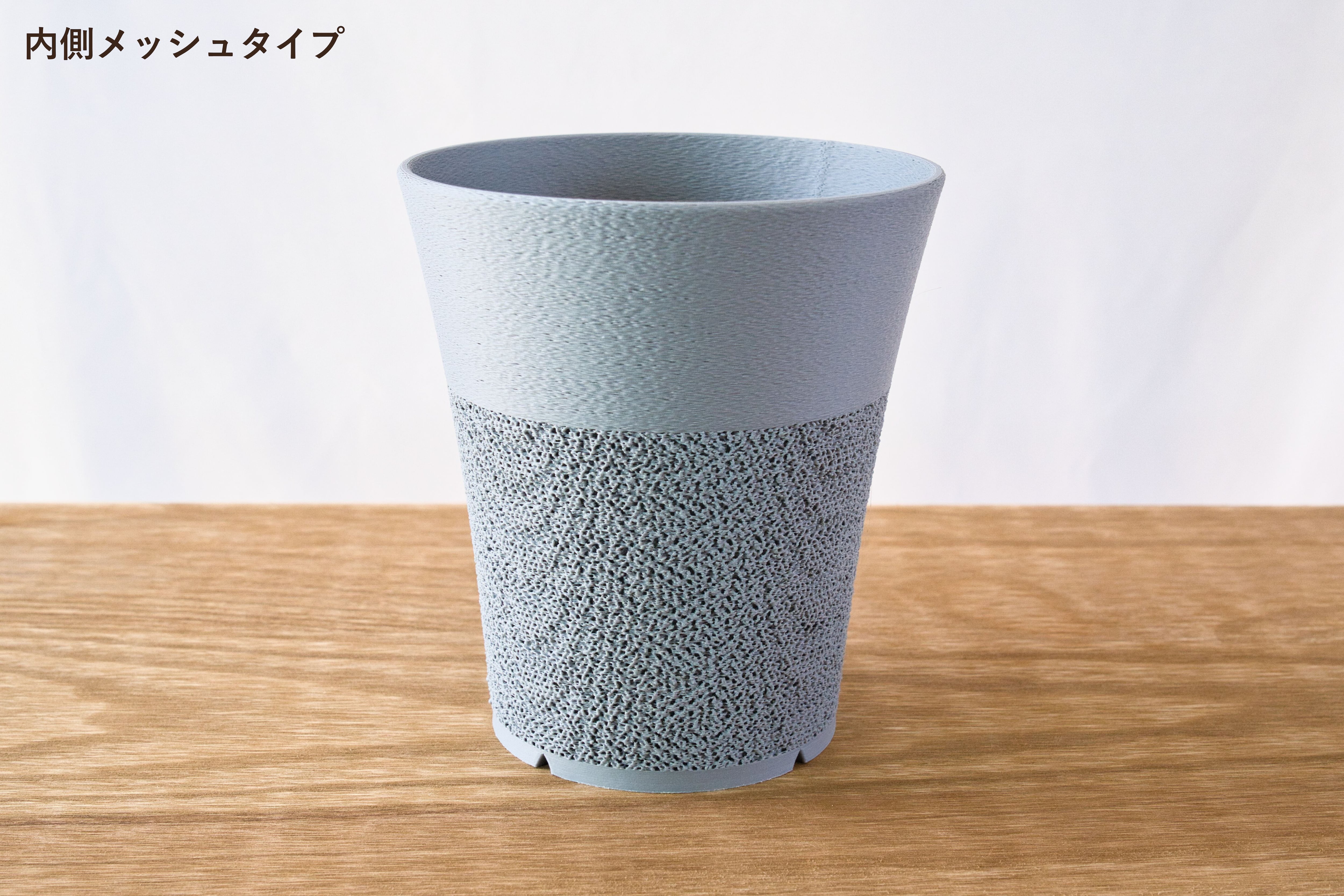 すらり鉢(4号サイズ)｜グレー | みどりのグリーンSHOP