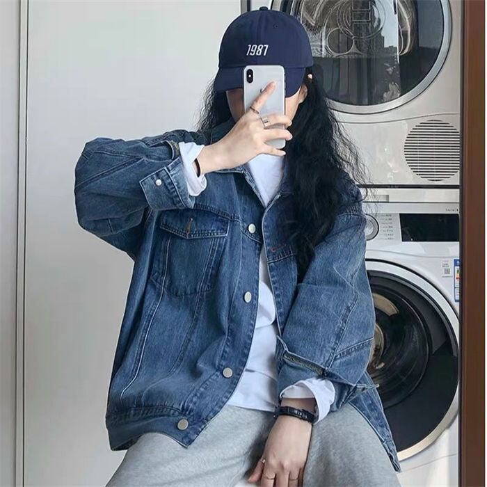 デニムジャケット ジージャン M-2XLsize 長袖 春秋 24zm773 デニムジャケット ジージャン レディース M-2XLsize 長袖