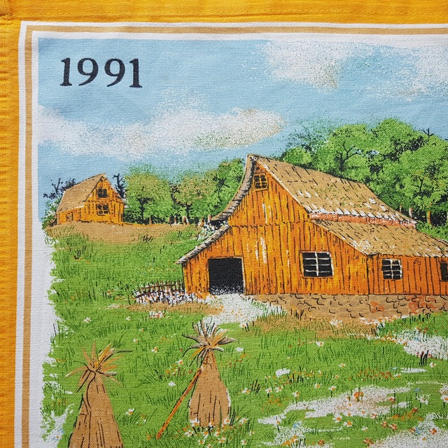 布製カレンダー [Landscape] 1991年度 (pot-135)