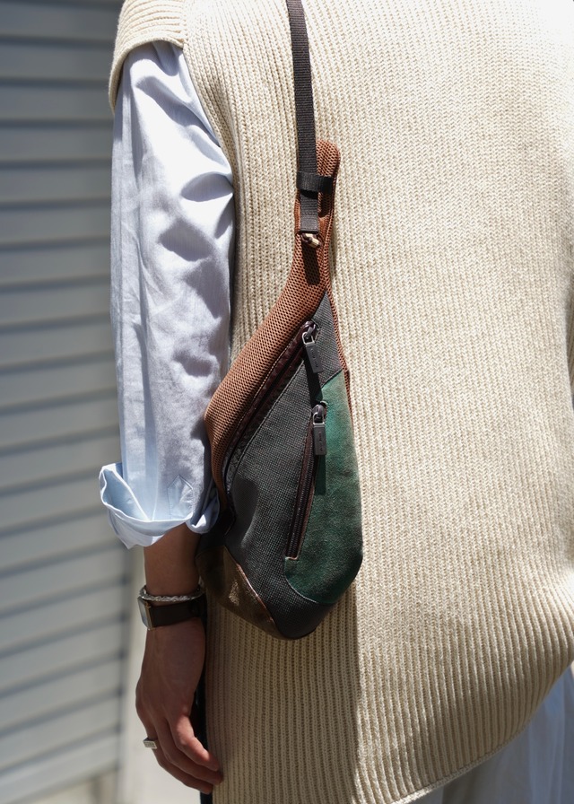 MIU MIU 99AW multi material cross body bag