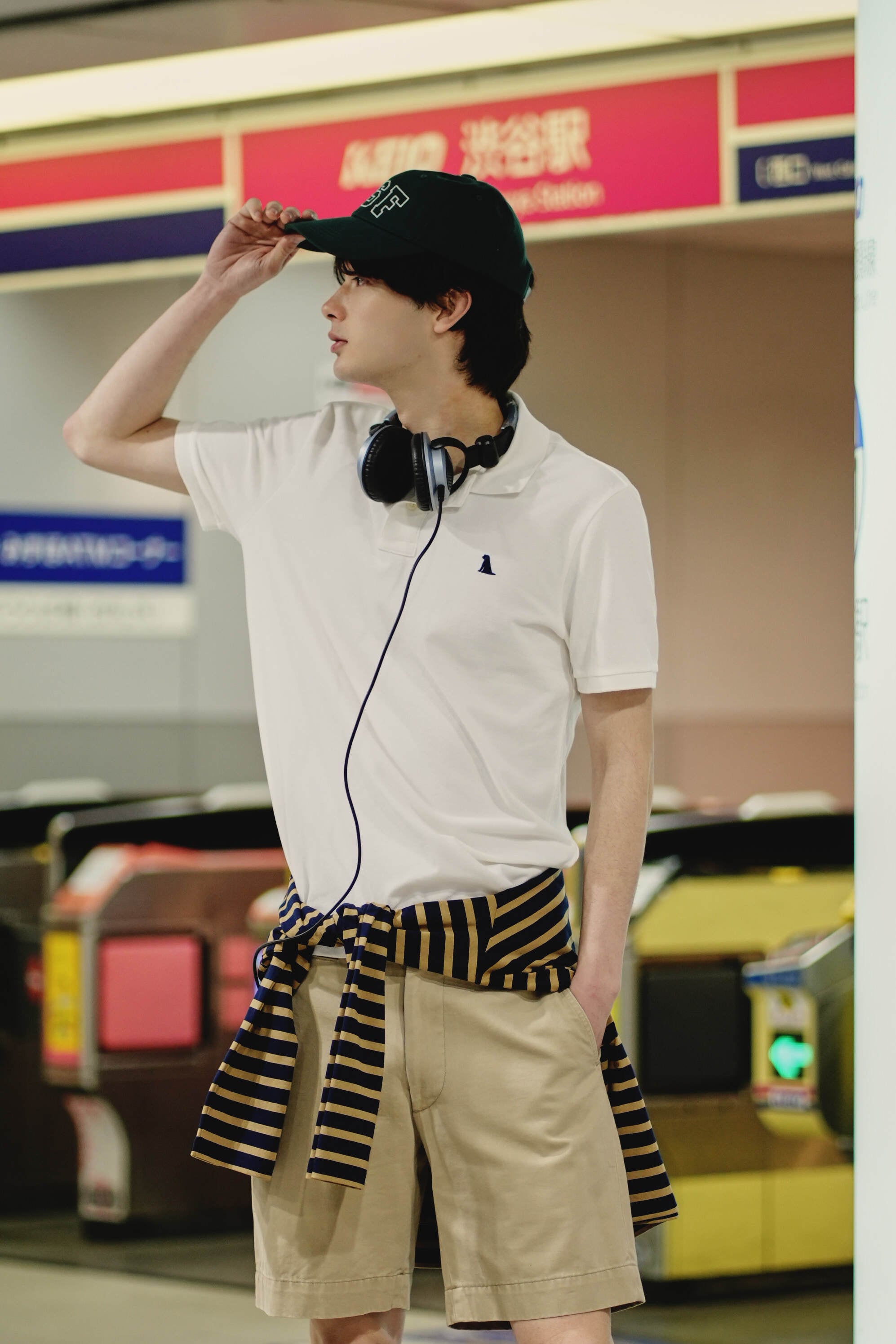 HACHI. LOGO POLO SHIRT - WHITE - | HACHI.THE SHIBUTORA FACTORY