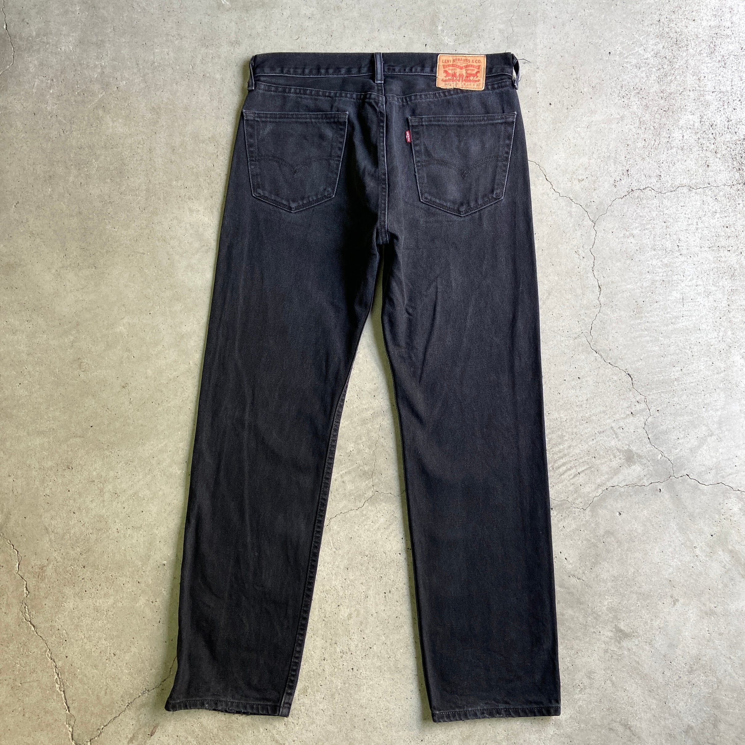 Levi's リーバイス 505 ストレート ブラックデニムパンツ メンズW34