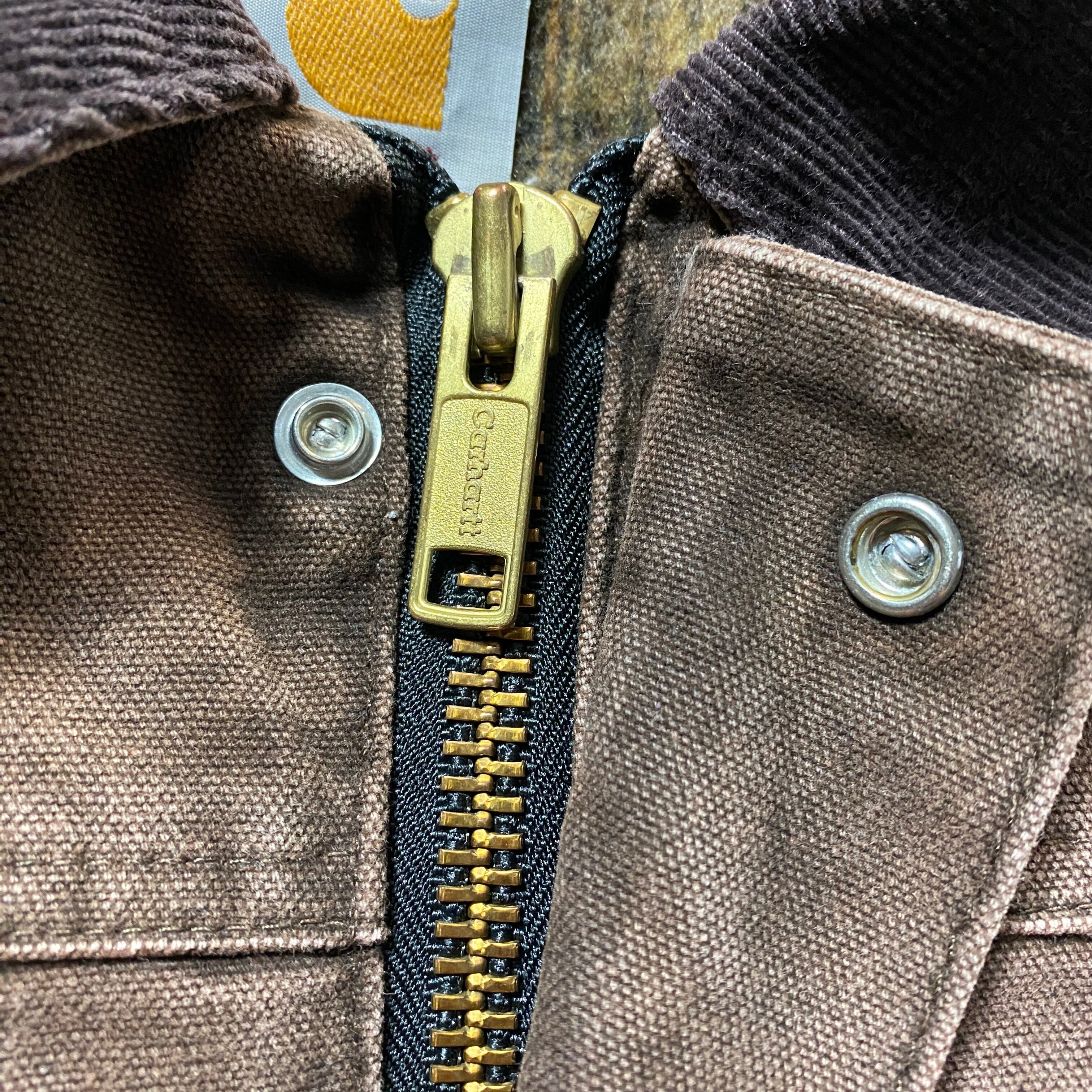 00's carhartt カーハート レザーパッチ コーデュロイ襟 ライナー