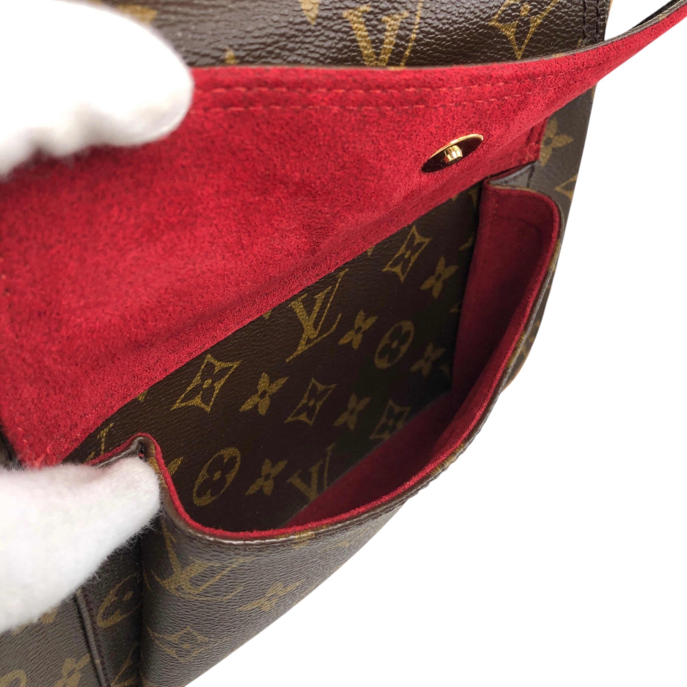 LOUIS VUITTON ルイヴィトン モノグラム ハンドバッグ ブラウン PVC