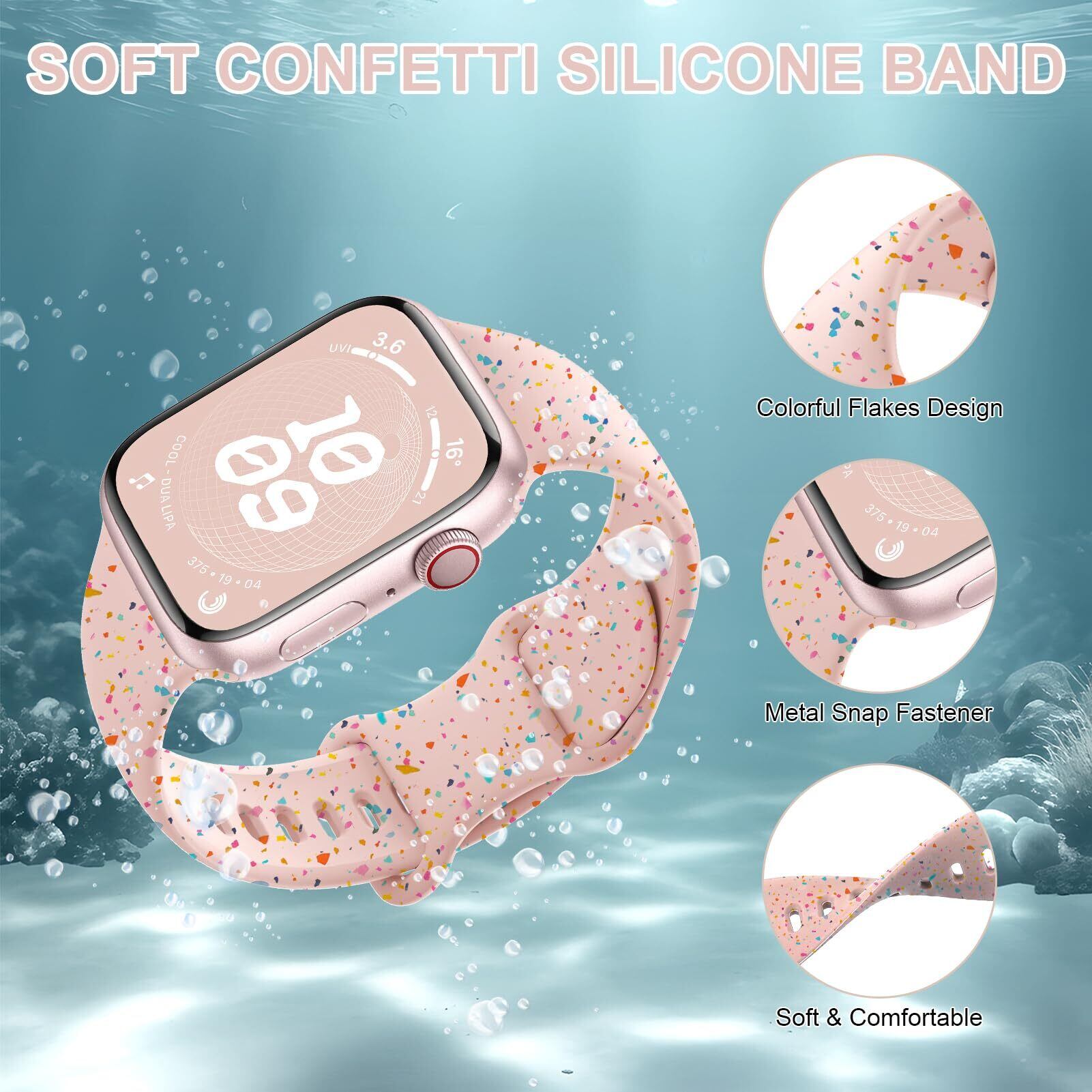 アップルウォッチ 46mm 用 サンドホワイトバンド ステンレス ケースセット 