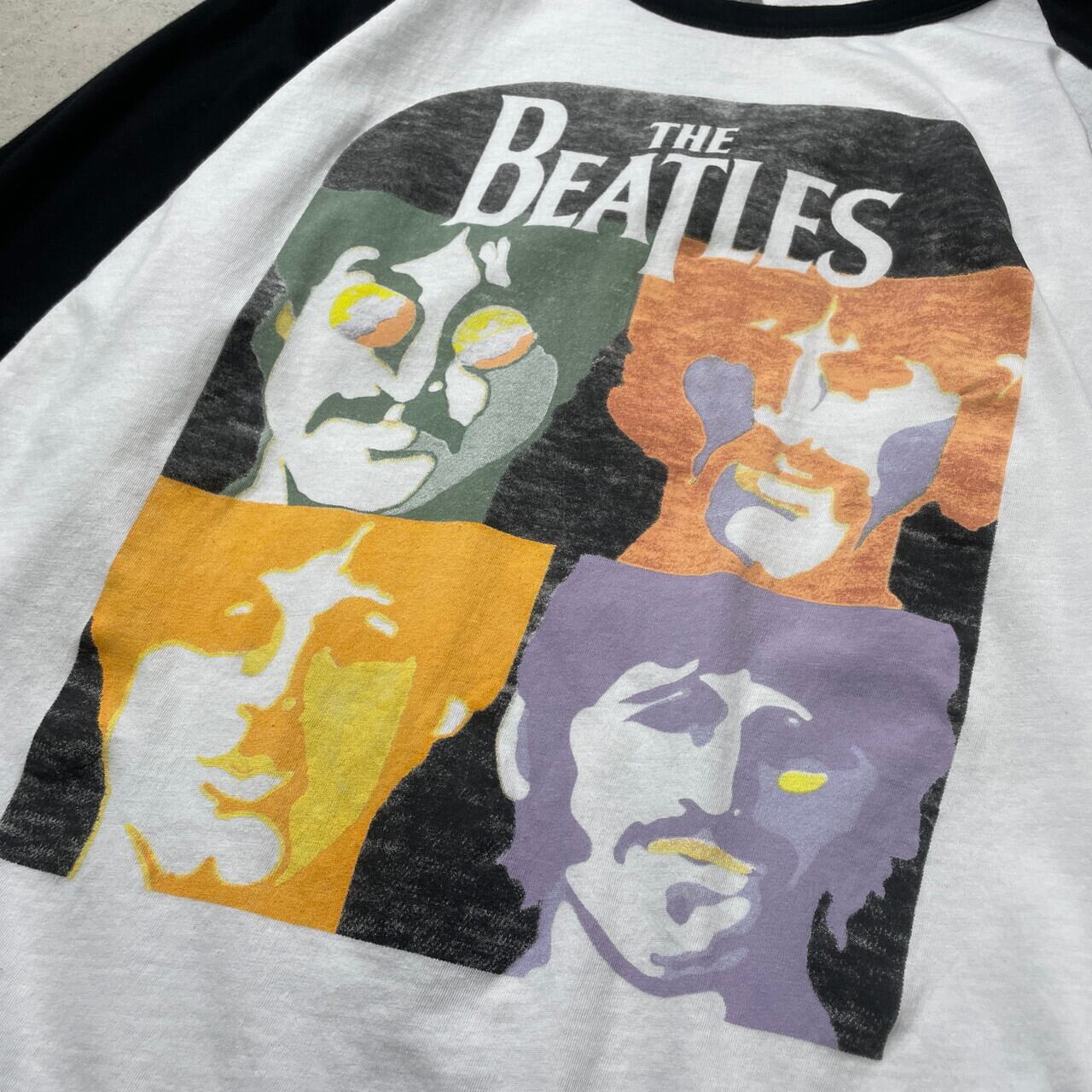 THE BEATLES ビートルズ バンドTシャツ バンT ラグランTシャツ メンズM