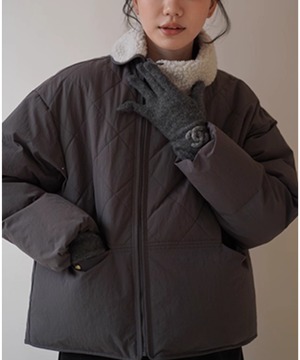 アシンメトリー◆キルティングジャケット【a-50219】