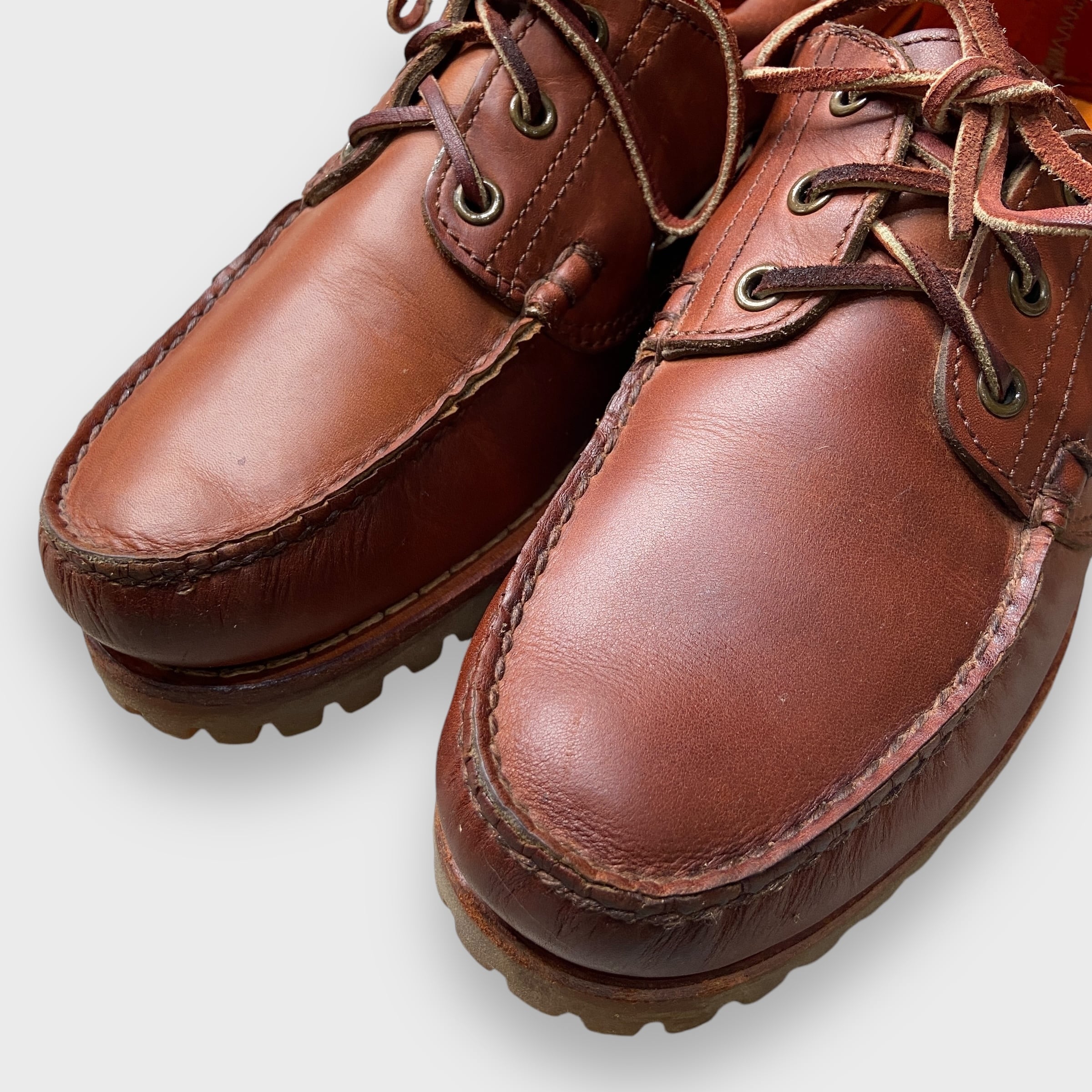 USA製Timberland スリーアイ 3eyeクラシックラグ レザーシューズ