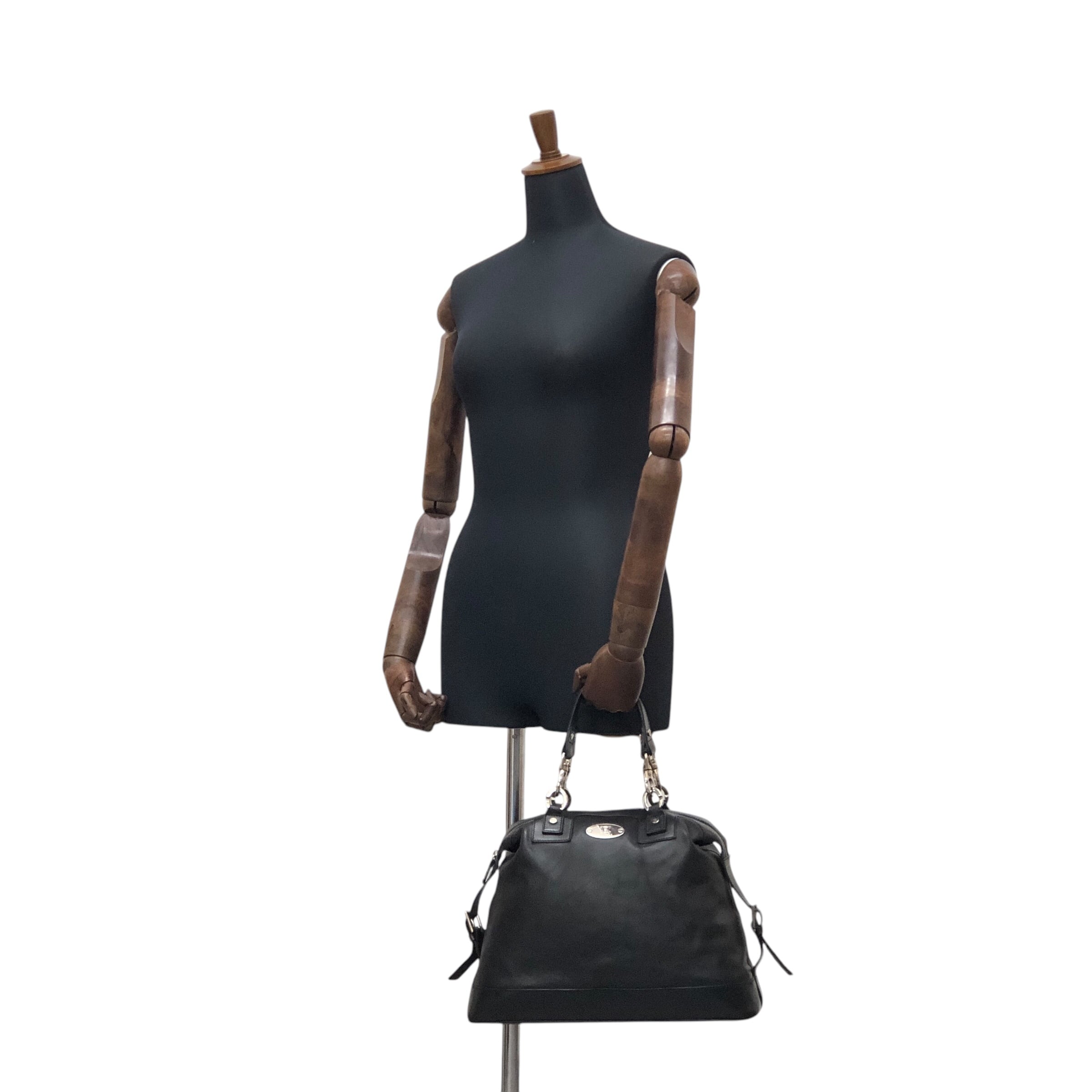 CELINE セリーヌ ハンドバッグ ブラック ブラゾン レザー vintage