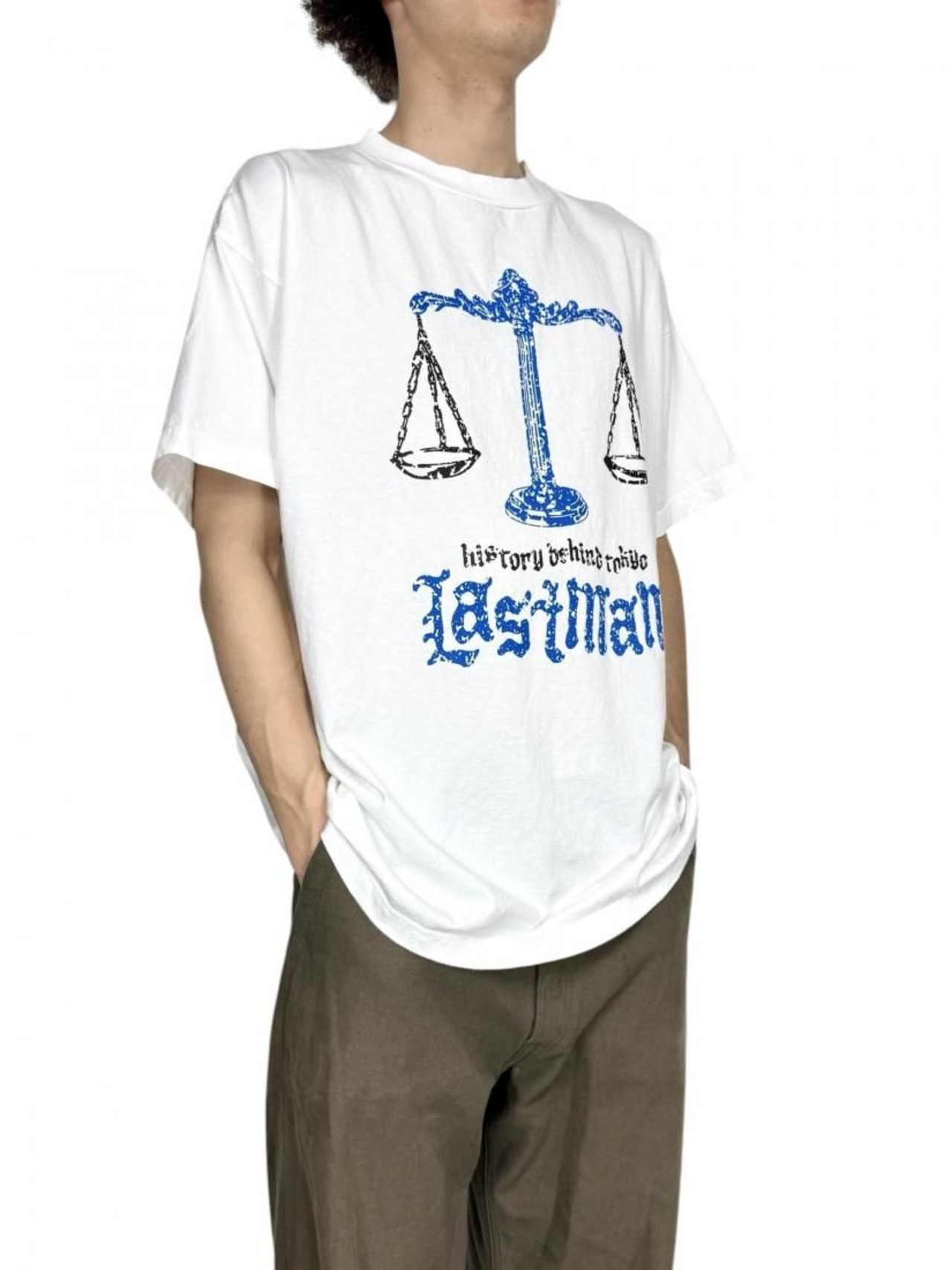 【LASTMAN】PRINTED T-SHIRTS "BALANCE"